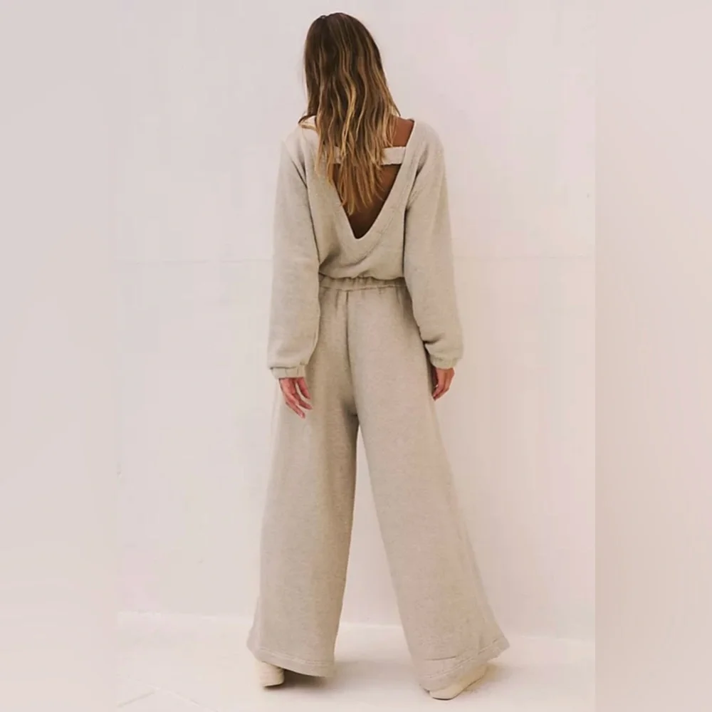 (NWOT) Free People Darla One-Piece In Heathered Tan Size M - Picture 3 of 13